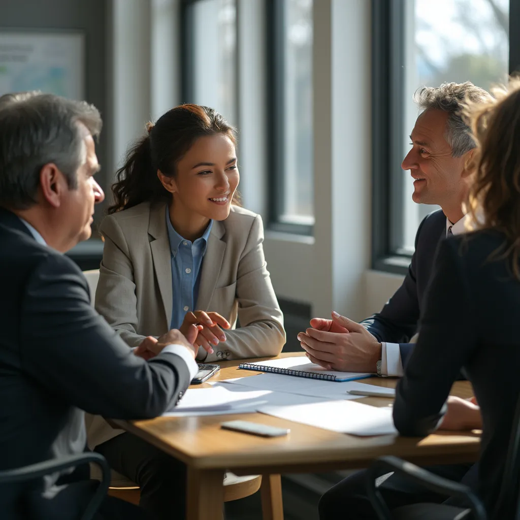 Participants à un séminaire d'entreprise