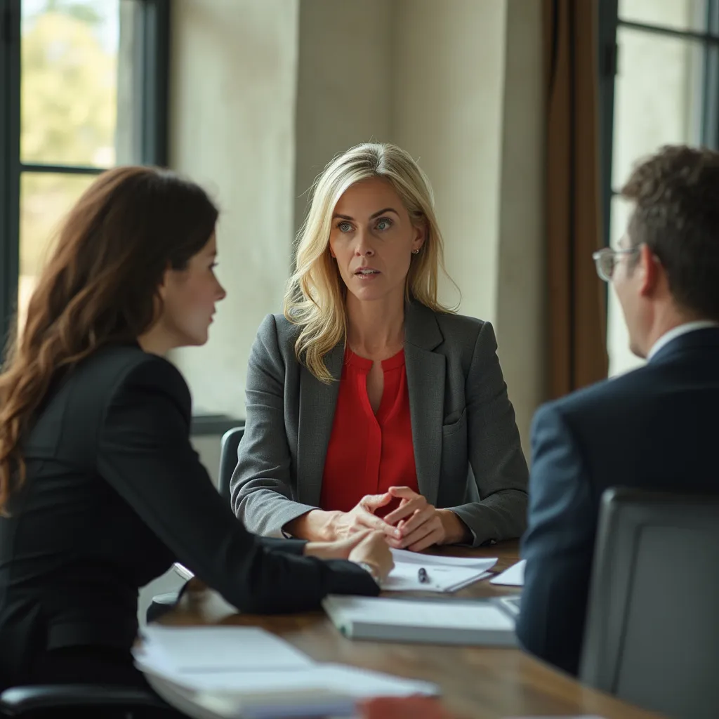 Client présentant ses résultats